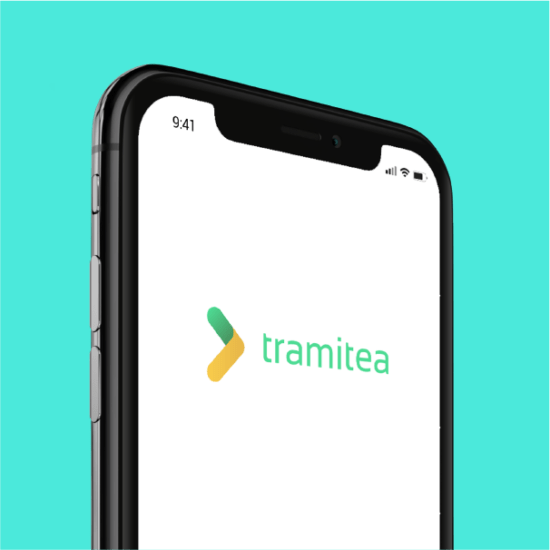 Logotipo para Tramitea, app para realizar trámites y gestiones municipales online